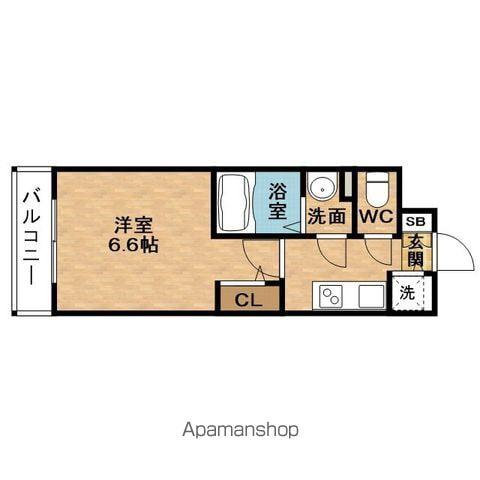 ESLEADRESIDENCE梅田MARKS(1K/11階)の間取り写真