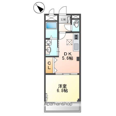 メゾン・サンフィット(1DK/1階)の間取り写真