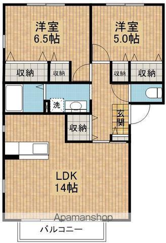 ボナール(2LDK/1階)の間取り写真
