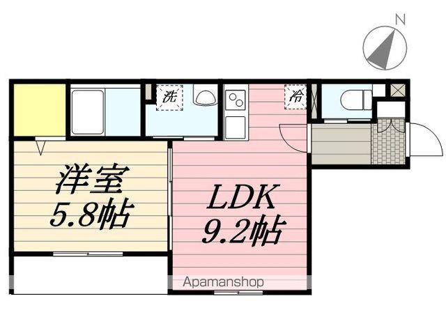 ルレーブ南流山(1LDK/2階)の間取り写真