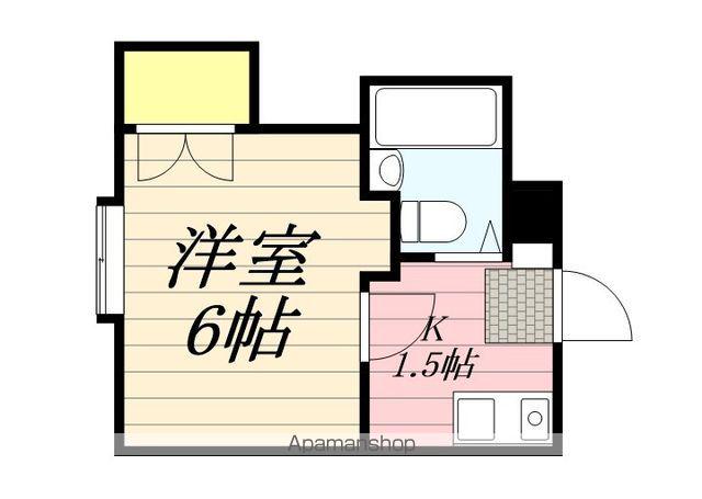 パンシオン桜ヶ丘(1K/2階)の間取り写真