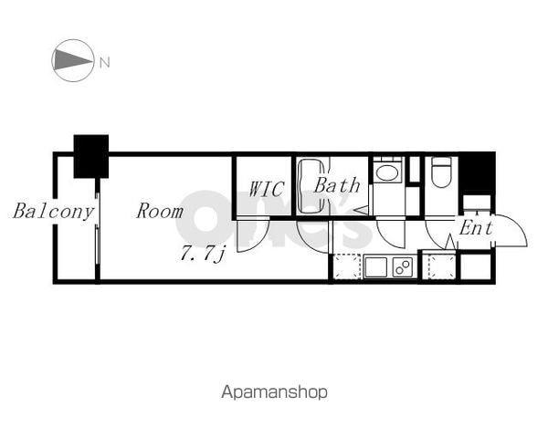 プレサンス新栄町ギャラント(1K/3階)の間取り写真