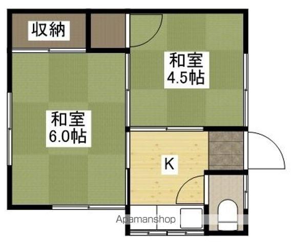 佐々木アパート(2K/2階)の間取り写真