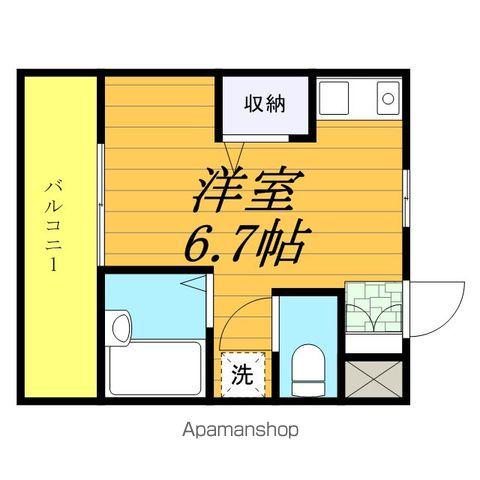 パラッツォシンパティコ(ワンルーム/5階)の間取り写真