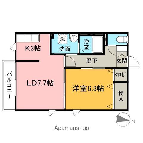 メゾン・ド・セレニテ(1LDK/1階)の間取り写真