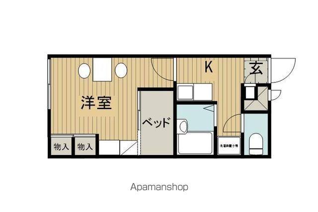 レオパレスAFFECTIONⅡ(1K/1階)の間取り写真