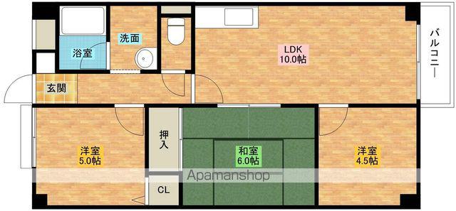 ルミネ羽衣(2LDK/2階)の間取り写真