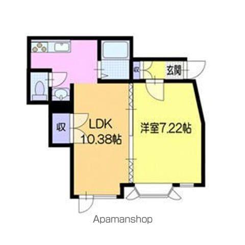 LAFESTA(1LDK/2階)の間取り写真
