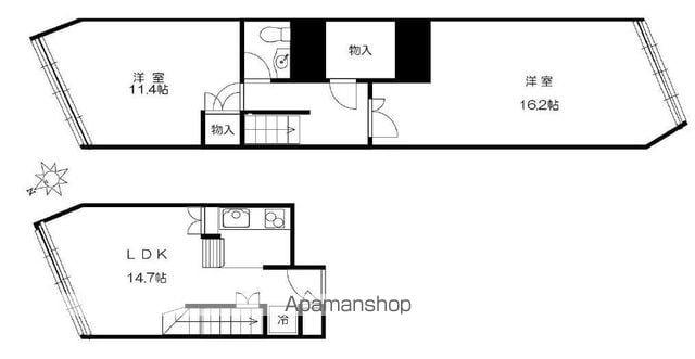 コープオリンピア(2SLDK/5階)の間取り写真