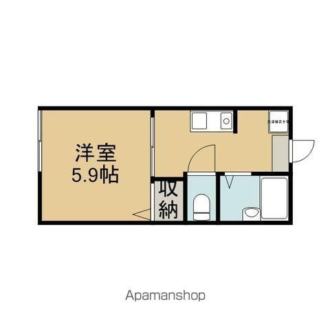 パ-クサイド守山(1K/2階)の間取り写真