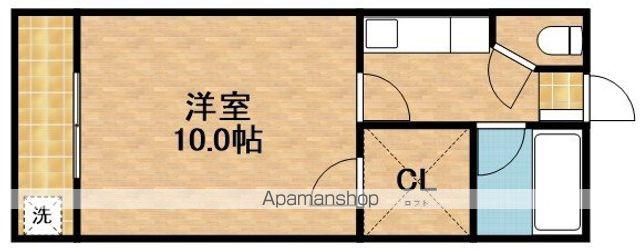 セザンヌ大知波(1K/2階)の間取り写真