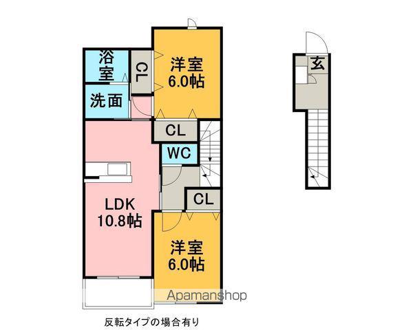 ステラ・K Ⅱ(2LDK/2階)の間取り写真