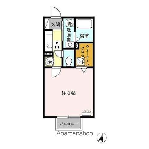 プチメゾン塩釜(1K/1階)の間取り写真