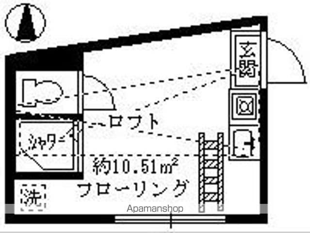 グレースメイク(ワンルーム/2階)の間取り写真