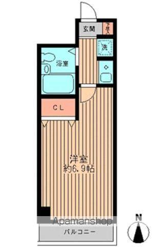 シュテルン和光(1K/3階)の間取り写真