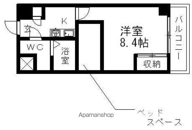 レオパレスさくら中央(1K/6階)の間取り写真