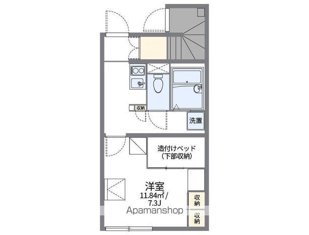 レオパレスとよさと(1K/1階)の間取り写真