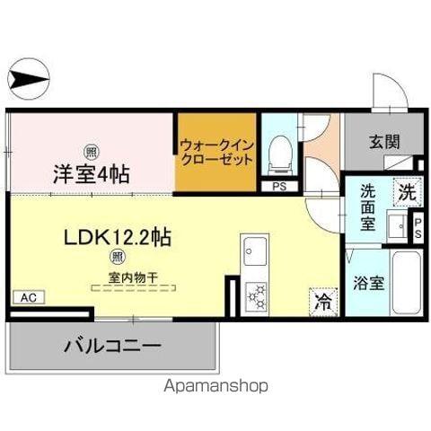 D-ROOM山上(1LDK/1階)の間取り写真