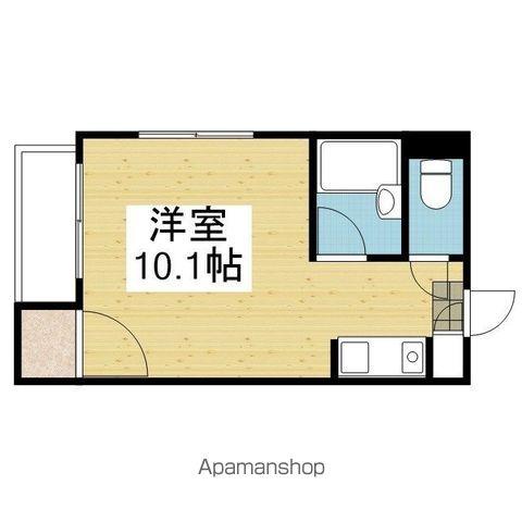 ボンジョワールⅢ(ワンルーム/3階)の間取り写真