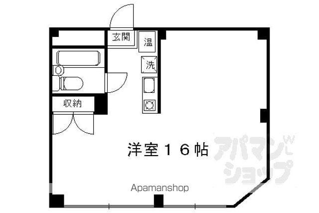 Mビル(ワンルーム/5階)の間取り写真