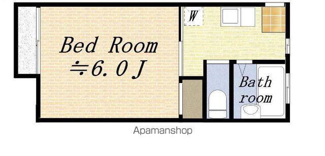 ヴィラローズ(1K/1階)の間取り写真