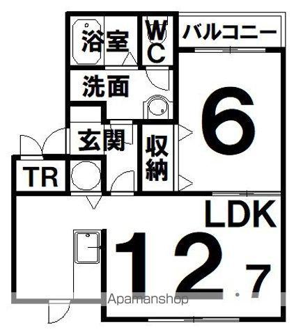 イーグルⅡ(1LDK/2階)の間取り写真