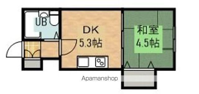 メゾン中田(1DK/2階)の間取り写真