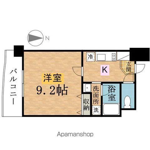 コンフォール左入(1K/2階)の間取り写真