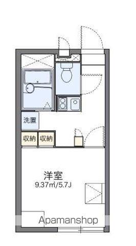 レオパレスプランドール木太Ⅱ(1K/2階)の間取り写真