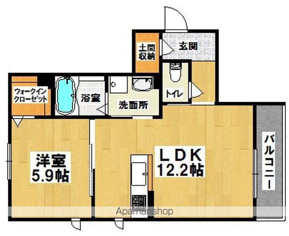 メゾン・ド・ビアンカ(1LDK/2階)の間取り写真