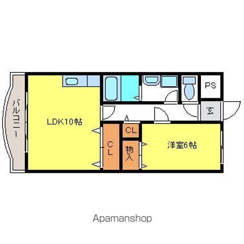 DIOマンション(1LDK/8階)の間取り写真