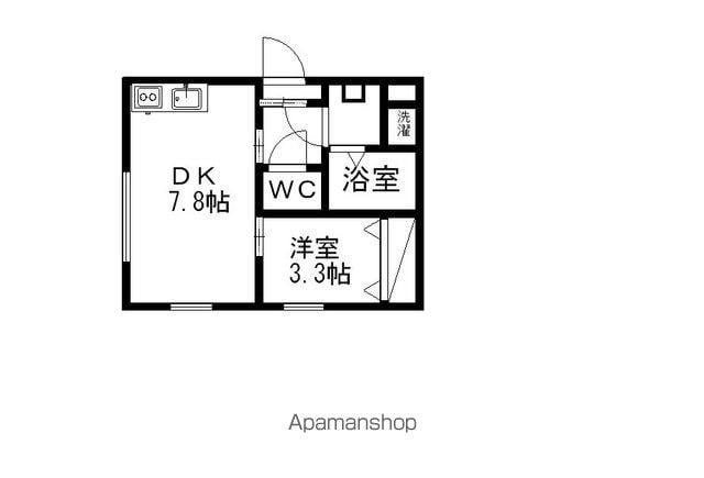 コモド深志(1DK/2階)の間取り写真