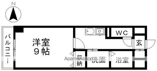 レジディア東桜(1K/4階)の間取り写真