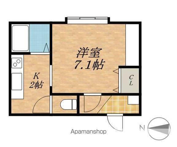 MANSION OFF(1K/1階)の間取り写真