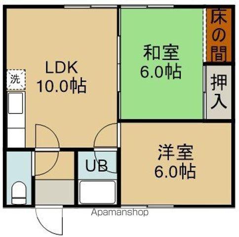 コーポ久我山Ⅰ(2LDK/2階)の間取り写真