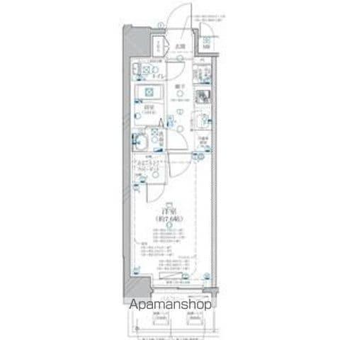 ディアレイシャス名古屋ステーション(1K/4階)の間取り写真