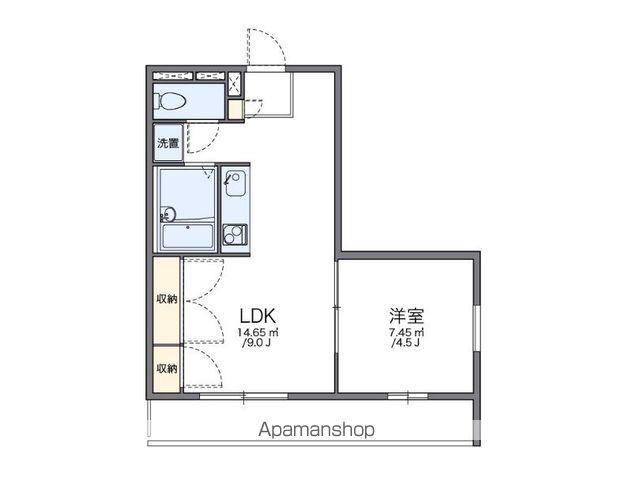 NSファミリア(1LDK/1階)の間取り写真
