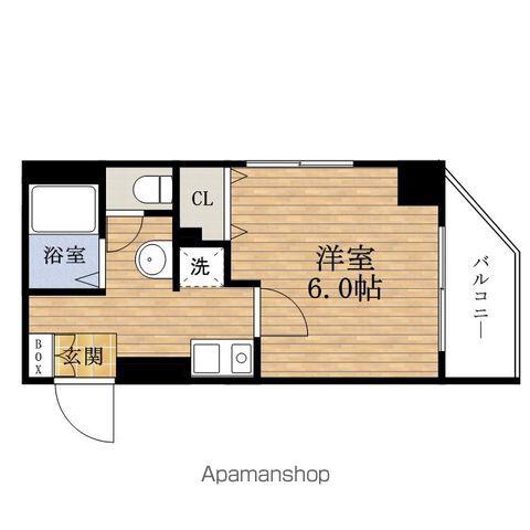 セレッソコート西心斎橋Ⅲ(1K/8階)の間取り写真