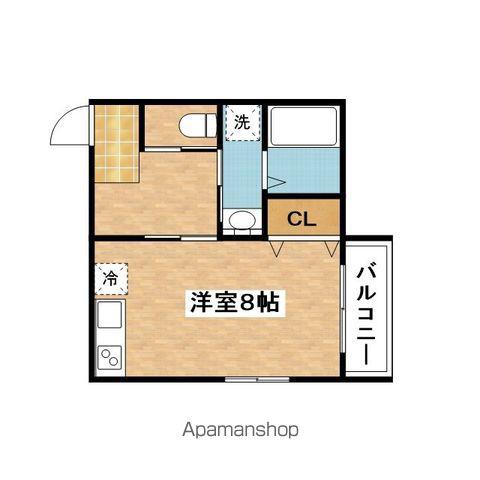 アクスタ ヤマテ(ワンルーム/1階)の間取り写真