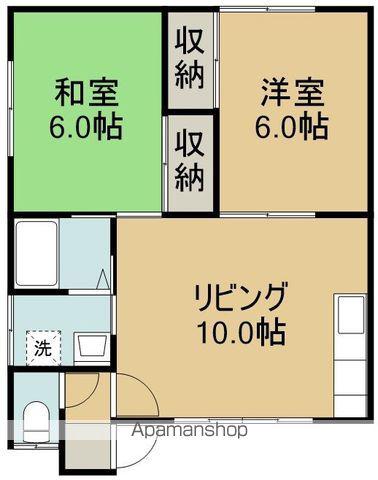 コーポラスJOYⅡ(2LDK/1階)の間取り写真