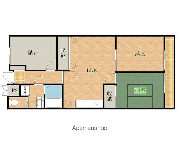 ハイツ山本E棟(3LDK/2階)の間取り写真