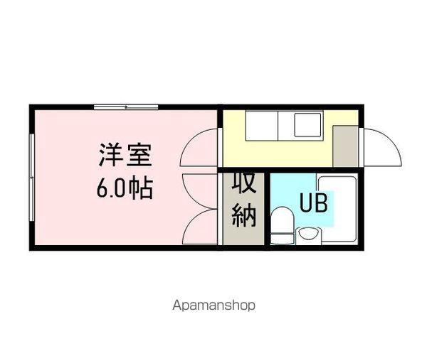 ソフィア行田(ワンルーム/3階)の間取り写真