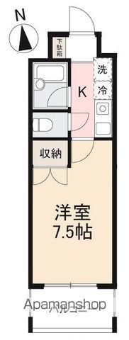 ルポーゼ・セルソ(1K/3階)の間取り写真