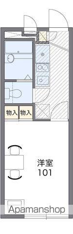 レオパレスサンデン7(1K/2階)の間取り写真