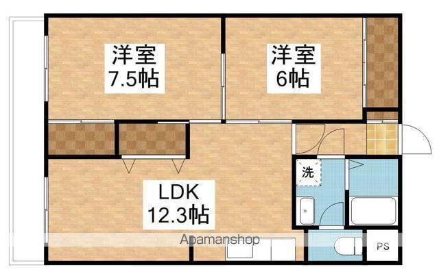 ハイツ仲田(2LDK/2階)の間取り写真