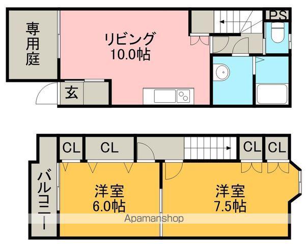 パークサイド南山(2LDK/1階)の間取り写真