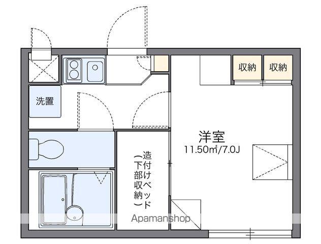 レオパレスファイナルコート(1K/2階)の間取り写真