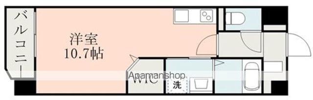 WING田崎(ワンルーム/5階)の間取り写真