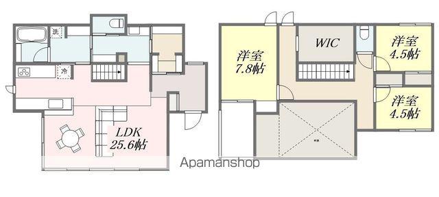 愛媛県松山市 2階建 築5年(3LDK)の間取り写真