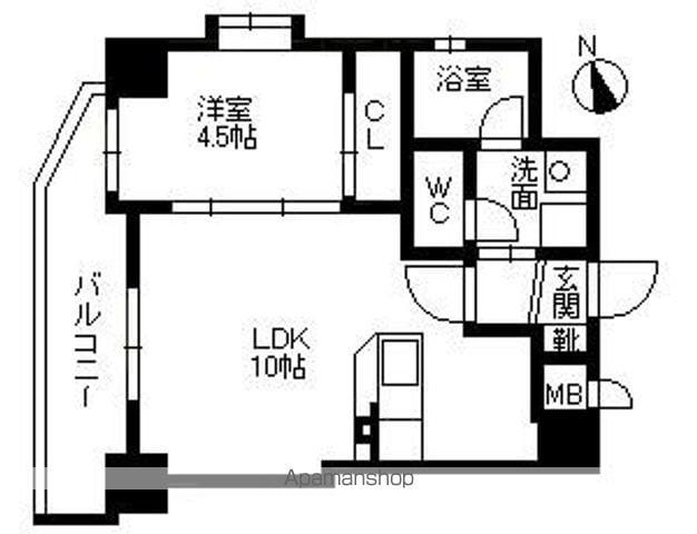 JEUNESSE・PIA八幡(1LDK/7階)の間取り写真